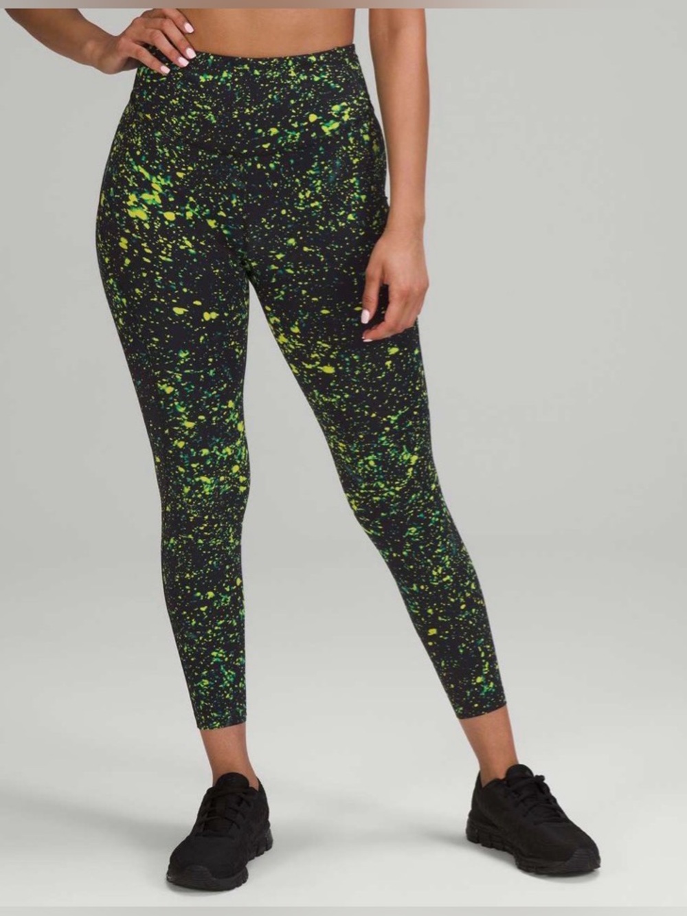 LULULEMON Base Pace High Rise Tight *25" in sparks fly Multi. Nulux. Size: 4